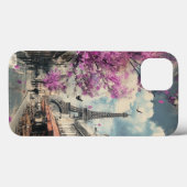 エッフェル塔とPArisのロマンチックなイメージ Case-Mate iPhoneケース (裏面 (横))
