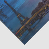 エッフェル塔に朝日が昇る - ヨーロッパ, フランス, パリ 薄葉紙 (詳細)