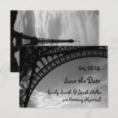 エッフェル塔のご案内 セーブザデート (正面/裏面)