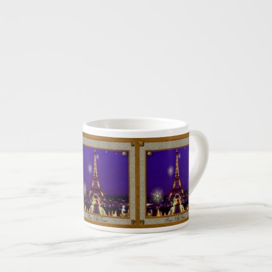 エッフェル塔のエスプレッソのマグ エスプレッソカップ (正面右)