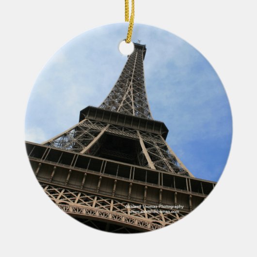 エッフェル塔のオーナメント セラミックオーナメント (正面)