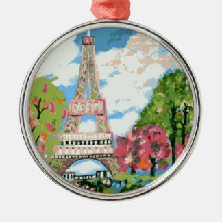エッフェル塔のオーナメント メタルオーナメント