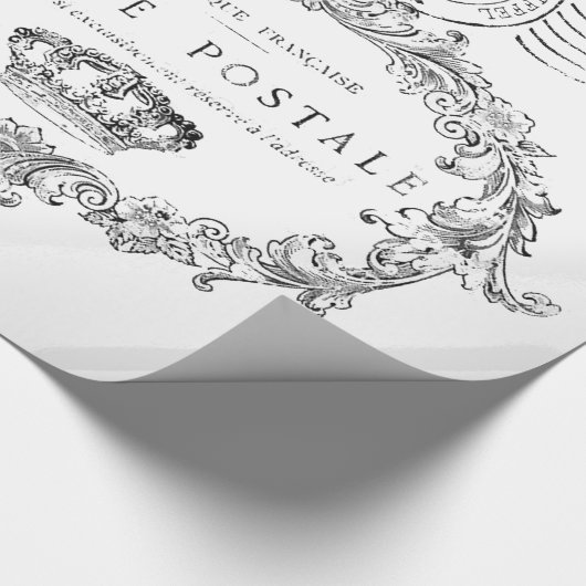 エッフェル塔のコラージュ ラッピングペーパー (角)