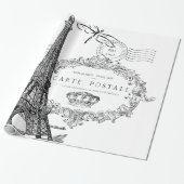 エッフェル塔のコラージュ ラッピングペーパー (アンロールド)