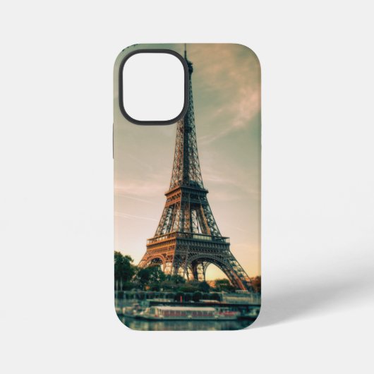 エッフェル塔のスロー枕 iPhoneケース (裏面)