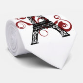エッフェル塔のタイ ネクタイ (ロール)