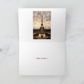 エッフェル塔のテンプレート カード (内部)