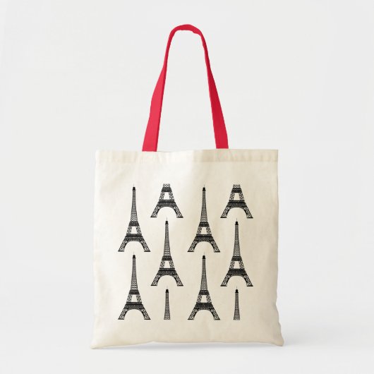 エッフェル塔のバッグ トートバッグ (正面)