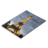 エッフェル塔のパリのノート ノートブック (左側)