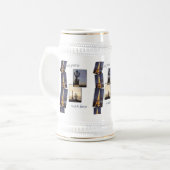 エッフェル塔のパリの記念品 ビールジョッキ (正面左)