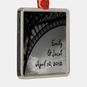 エッフェル塔のパーソナライズなオーナメント メタルオーナメント (右)