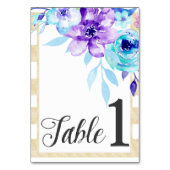 エッフェル塔のフランスのなテーマのテーブルカード テーブルナンバー (裏面)