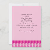 エッフェル塔のフランスのなブライダルシャワーの招待状 招待状 (裏面)