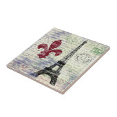 エッフェル塔のフランスのタイル タイル (側面)