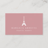 エッフェル塔のロゴの赤面 名刺 (正面)