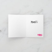 エッフェル塔のヴィンテージのパリのサンキューカード サンキューカード (内部)