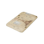 エッフェル塔のヴィンテージのフランスのな郵便はがきのバス・マット バスマット (アングル)