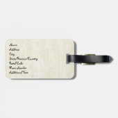 エッフェル塔のヴィンテージの一見の荷物のラベル ラゲッジタグ (裏面横)