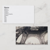 エッフェル塔の下、「Lから上昇する前に 名刺 (正面/裏面)