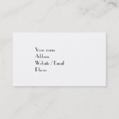 エッフェル塔の名刺 名刺 (裏面)