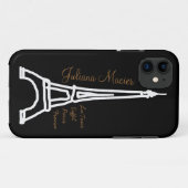 エッフェル塔の名前入り Case-Mate iPhoneケース (裏面(横))