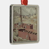 エッフェル塔の基盤を築くこと メタルオーナメント (右)