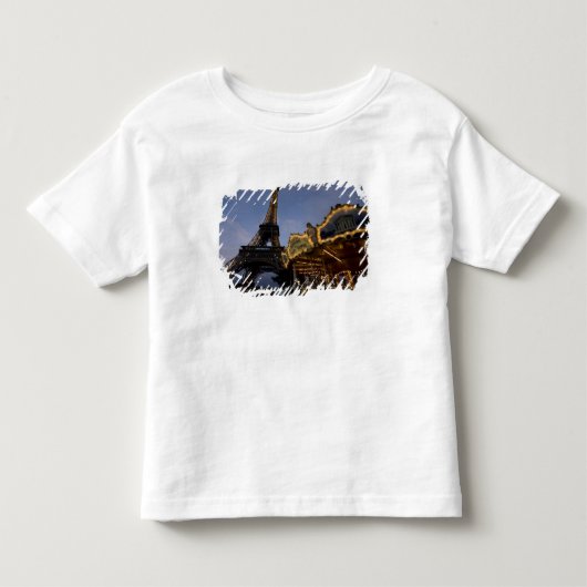 エッフェル塔の夕方のメリーゴーランド, トドラーTシャツ (正面)