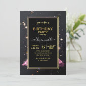 エッフェル塔の夜の月           招待状 (スタンド正面)