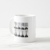 エッフェル塔の建築 コーヒーマグカップ (正面左)