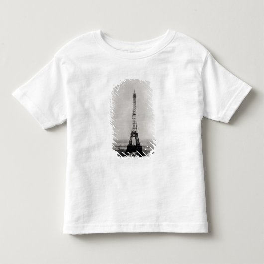 エッフェル塔の建築 トドラーTシャツ (正面)