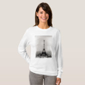 エッフェル塔の建築 Tシャツ (正面フル)