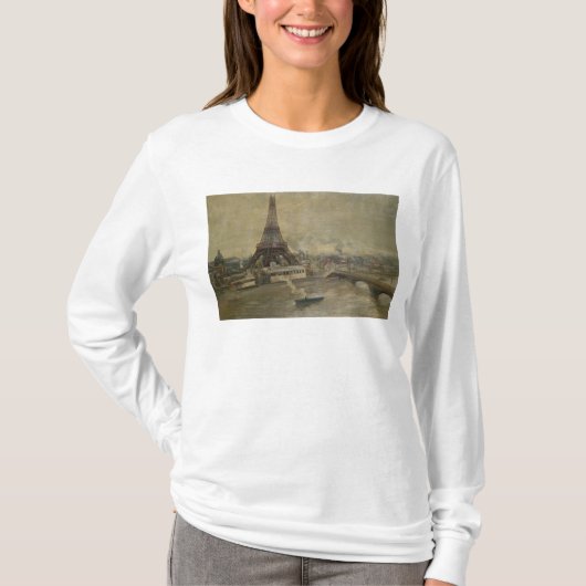 エッフェル塔の建築 Tシャツ (正面)