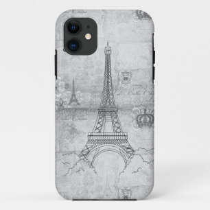 エッフェル塔の灰色のiPhone 5の箱 iPhone 11 ケース