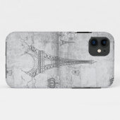 エッフェル塔の灰色のiPhone 5の箱 Case-Mate iPhoneケース (裏面(横))