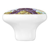 エッフェル塔の点描の陶磁器の引出しのノブ セラミックノブ (側面)