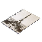 エッフェル塔の眺め、1900年 ノートブック (左側)