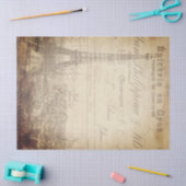 エッフェル塔の短命なもののDecoupageの紙 薄葉紙 (クラフト)