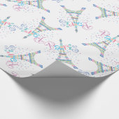 エッフェル塔の紙吹雪の包装紙 ラッピングペーパー (角)