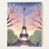 エッフェル塔の花咲く情景 | パリ フランス 水彩画 プランナー手帳 (裏面)