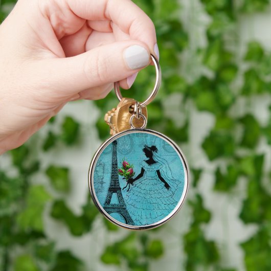 エッフェル塔の花嫁Keychain キーホルダー (手)