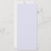 エッフェル塔の蝶と花のメニュー 招待状 (裏面)