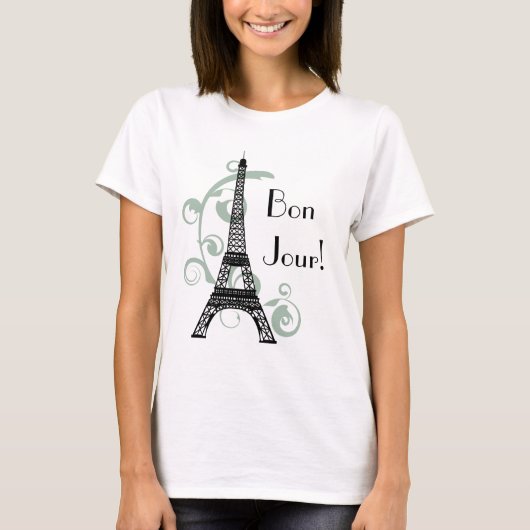エッフェル塔のTシャツ Tシャツ (正面)