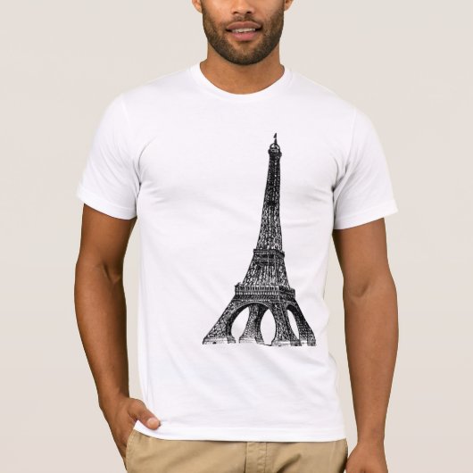 エッフェル塔のTシャツ Tシャツ (正面)