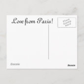 エッフェル塔はがき ポストカード (裏面)