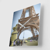 エッフェル塔は今まで見たことがない。 スクエア壁時計 (傾斜)