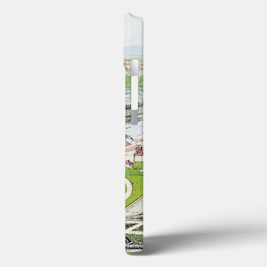 エッフェル塔を描写する郵便はがき Case-Mate iPhoneケース (裏面 / 左)