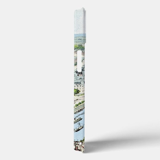 エッフェル塔を描写する郵便はがき Case-Mate iPhoneケース (裏面 / 右)