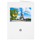 エッフェル塔を望む木製の窓、パリ (裏面)