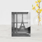エッフェル塔カード カード (黄色い花)