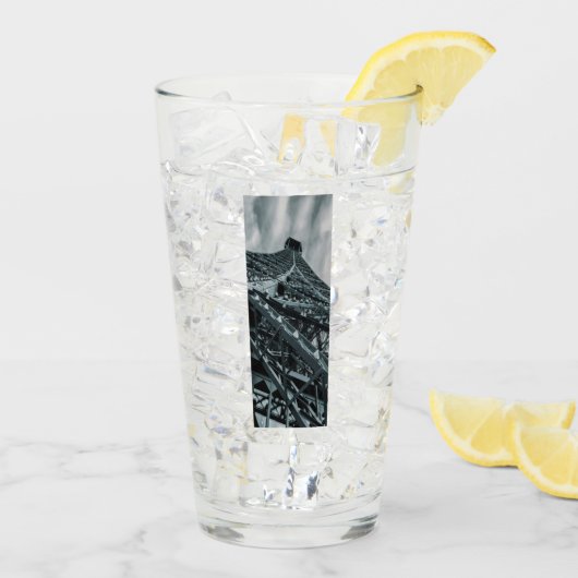 エッフェル塔パリスティールと空 タンブラーグラス (アイス裏面)